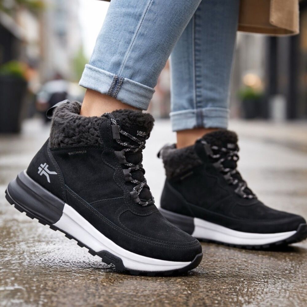 KURU Atom Lumi‎ Black Waterproof Winter Cozy Lined Comfort Boots